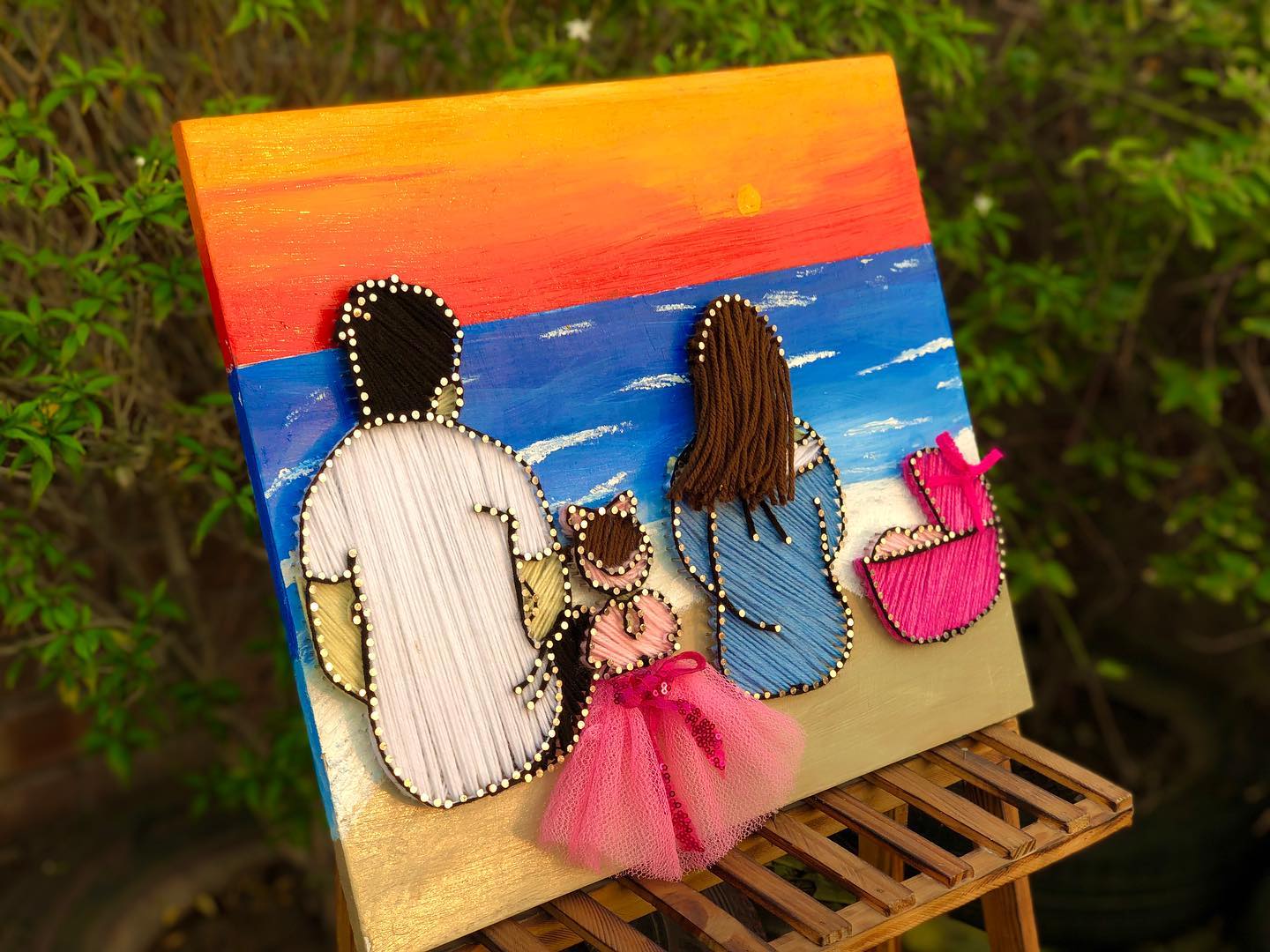 We can make your beautiful memories in string art — custom string art Pakistan handmade by Woody Strings Lahore Pakistan