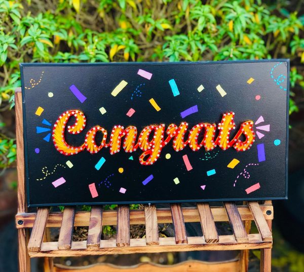 Celebrate with our frames to make your loved ones feel more speci... — custom string art Pakistan handmade by Woody Strings L
