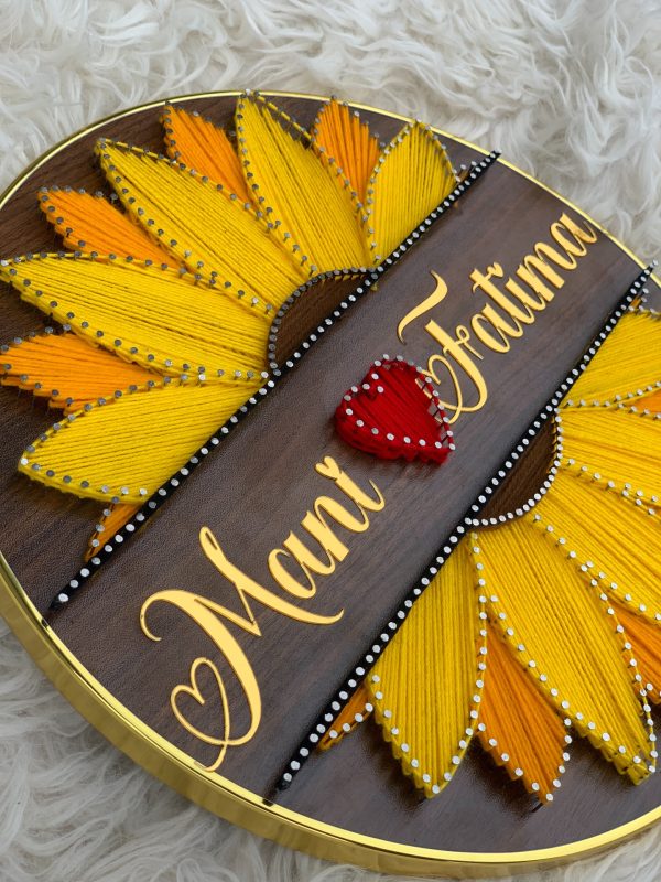 Sunflower Wedding & Anniversary Gift Frame