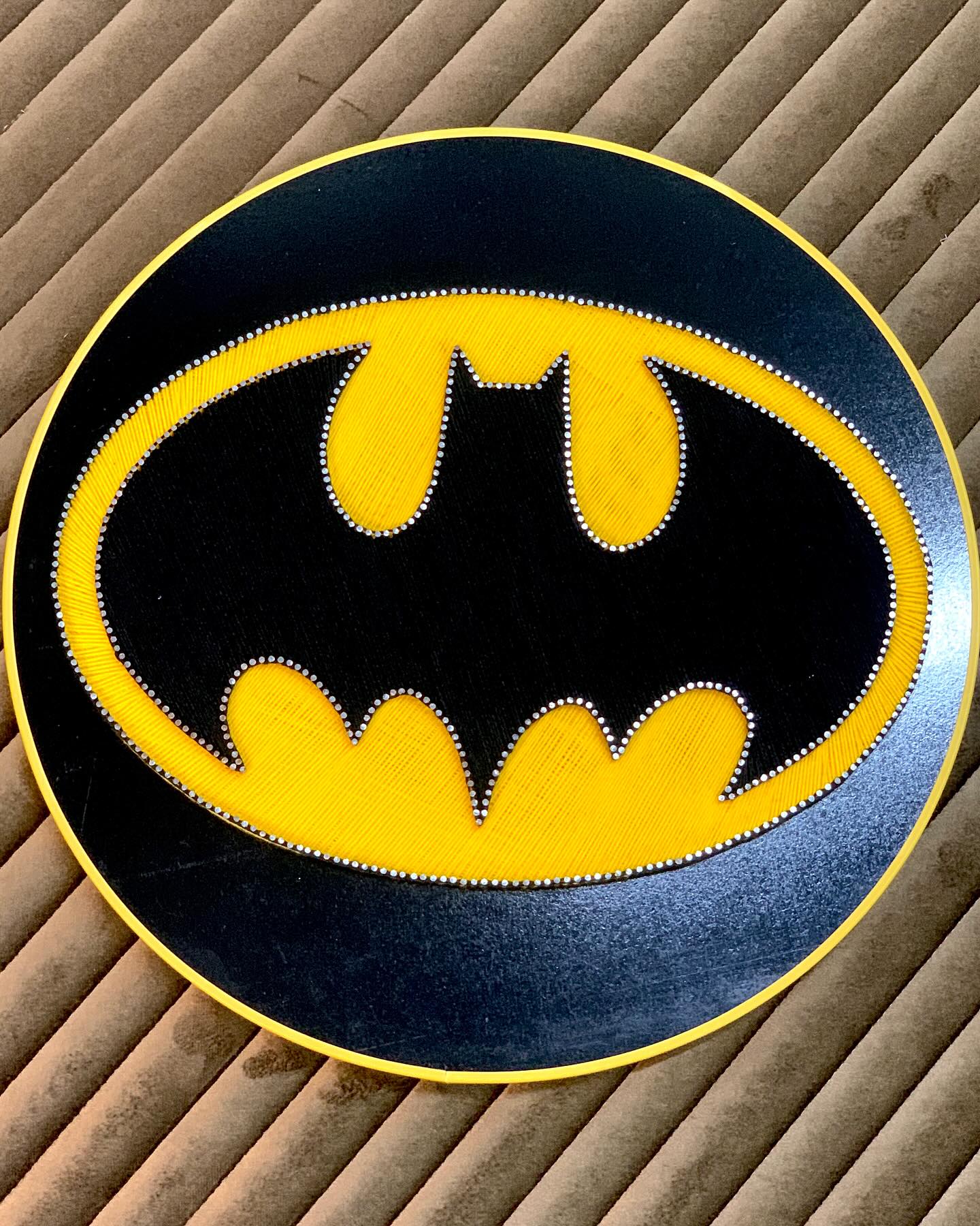 Crafted with precision and passion Heres a customized Batman logo... — custom string art Pakistan handmade by Woody Strings L