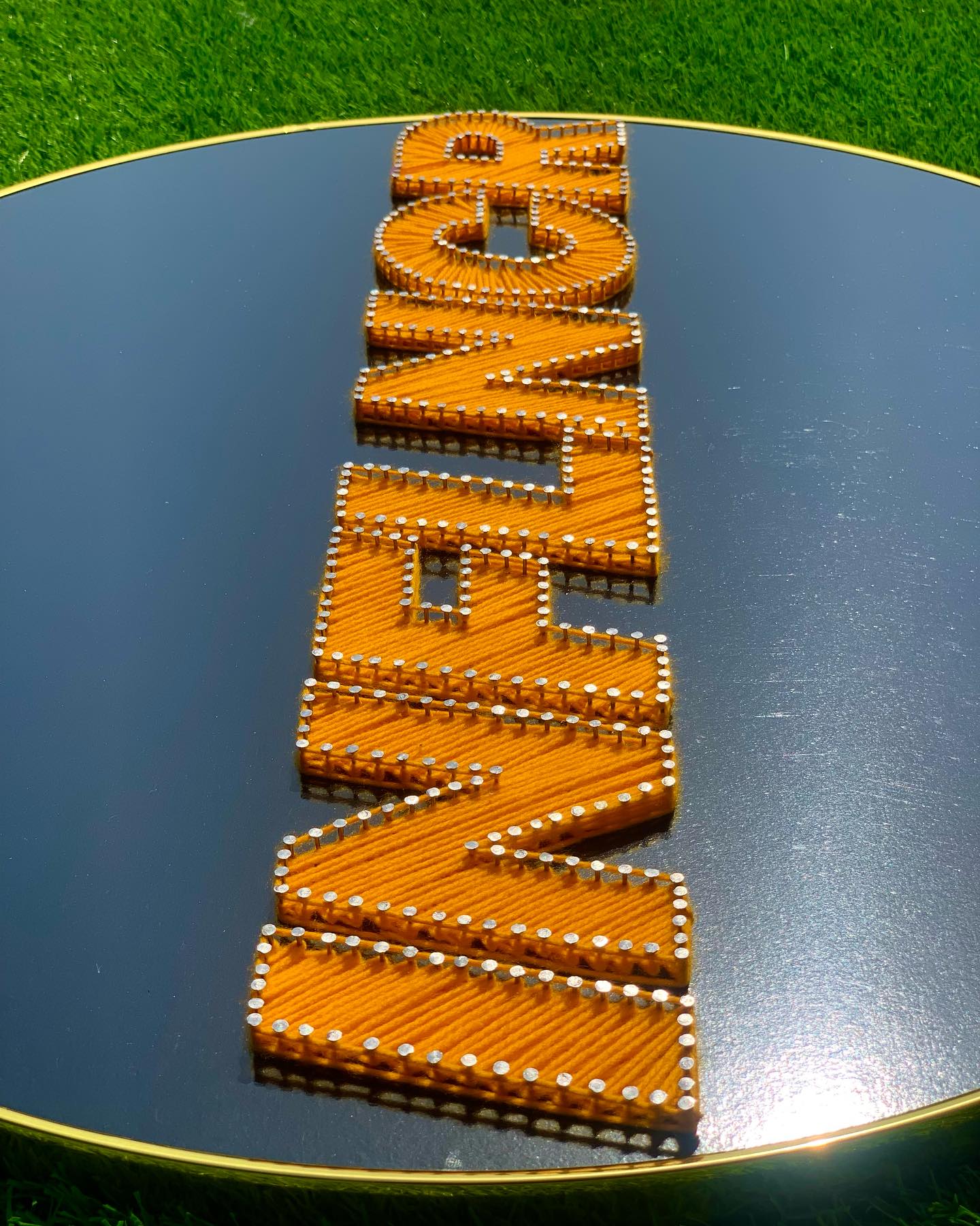 Crafting business logos- String Art style — custom string art Pakistan handmade by Woody Strings Lahore Pakistan