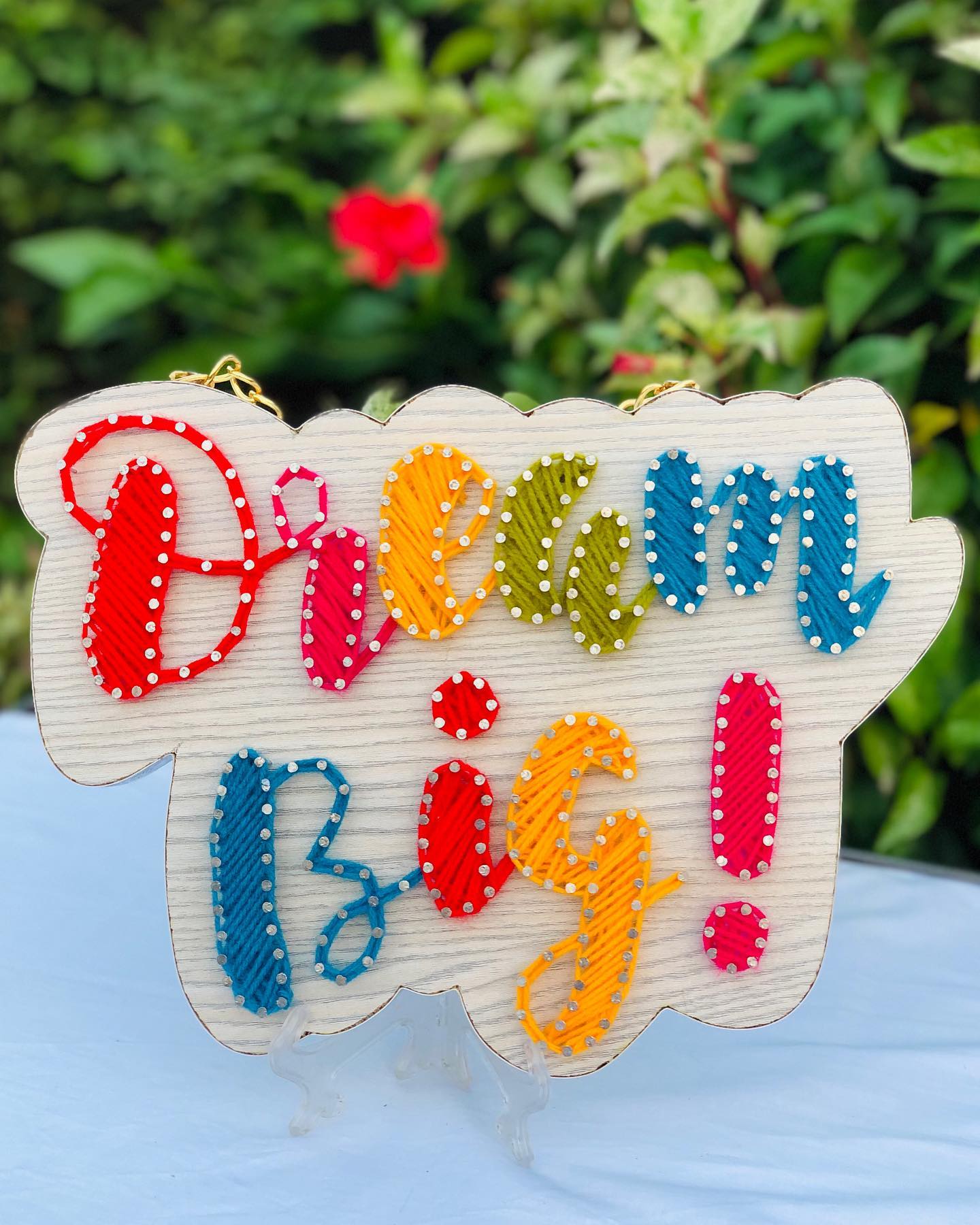 Dream big — custom string art Pakistan handmade by Woody Strings Lahore Pakistan