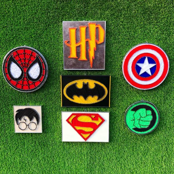 Our favourite characters collection is live now — custom string art Pakistan handmade by Woody Strings Lahore Pakistan