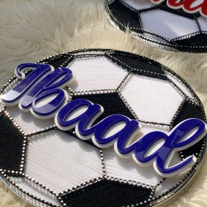 Custom Football Name Frame (12 inch)