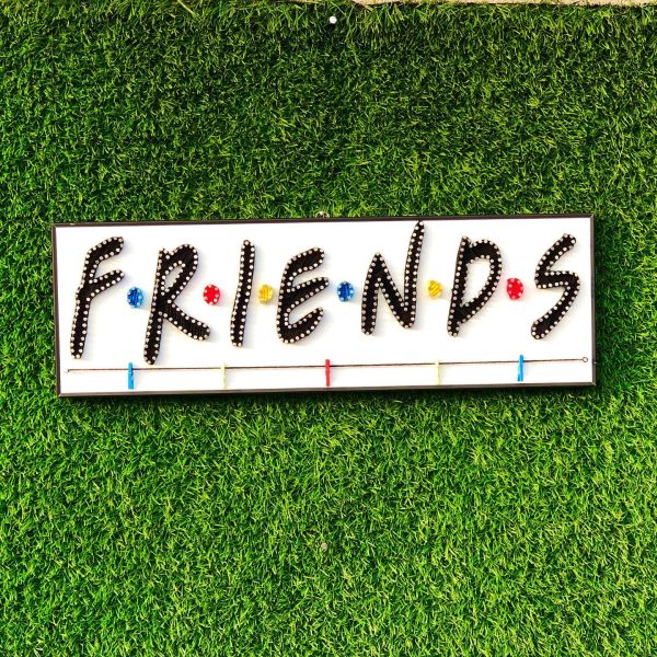 FRIENDS — custom string art Pakistan handmade by Woody Strings Lahore Pakistan