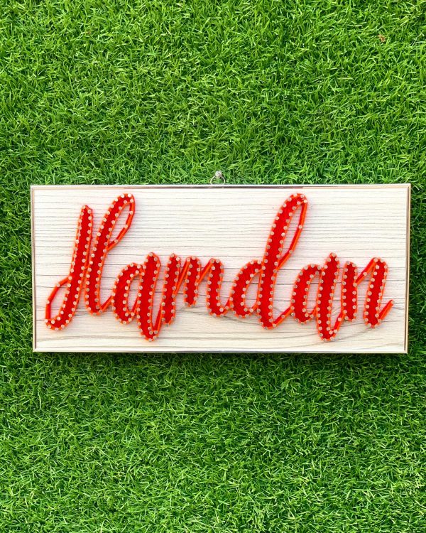 Get your name your style in exquisite string art — custom name string art handmade by Woody Strings Lahore Pakistan