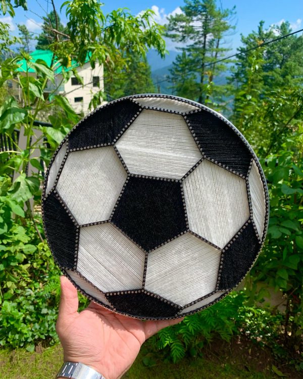 Handcrafted with passion customized for true football fanatics — custom string art Pakistan handmade by Woody Strings Lahore