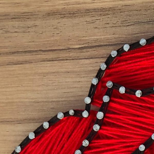 I Love You Heart String Art — string art Pakistan handmade by Woody Strings Lahore Pakistan
