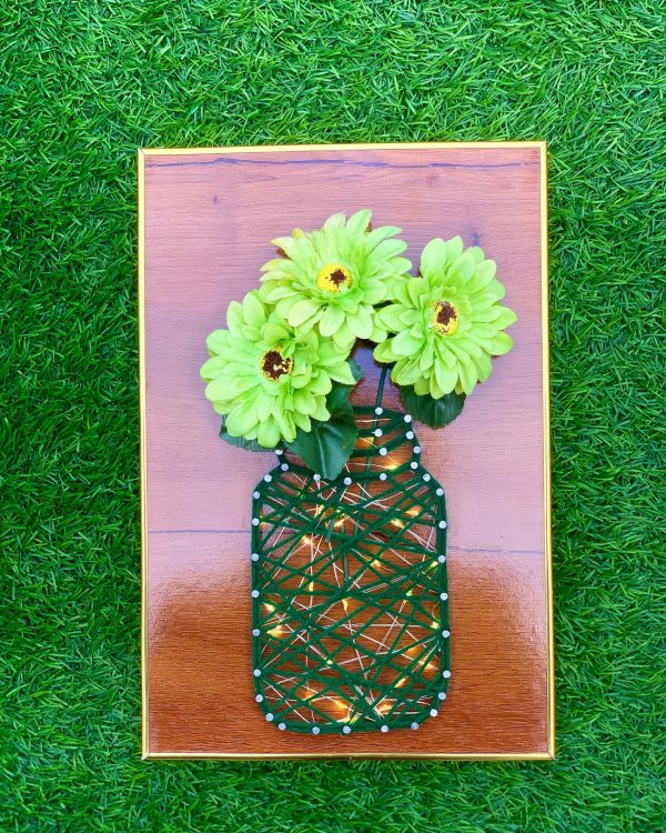 Have you got the new viral string art fairy lights jar for your p... — custom string art Pakistan handmade by Woody Strings L