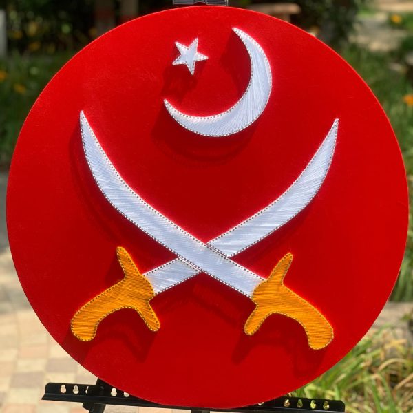 Heres the second frame crafted for the Pakistan Army the iconic P... — handmade string art Pakistan | Woody Strings