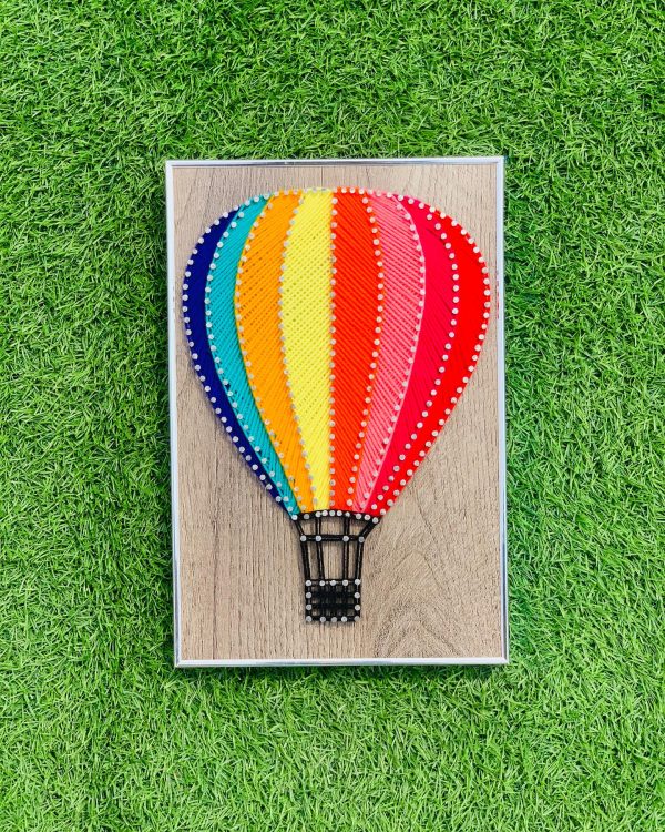 Hot Air Balloon — custom string art Pakistan handmade by Woody Strings Lahore Pakistan
