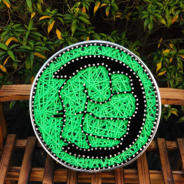 The Incredible Hulk string art — custom string art Pakistan handmade by Woody Strings Lahore Pakistan