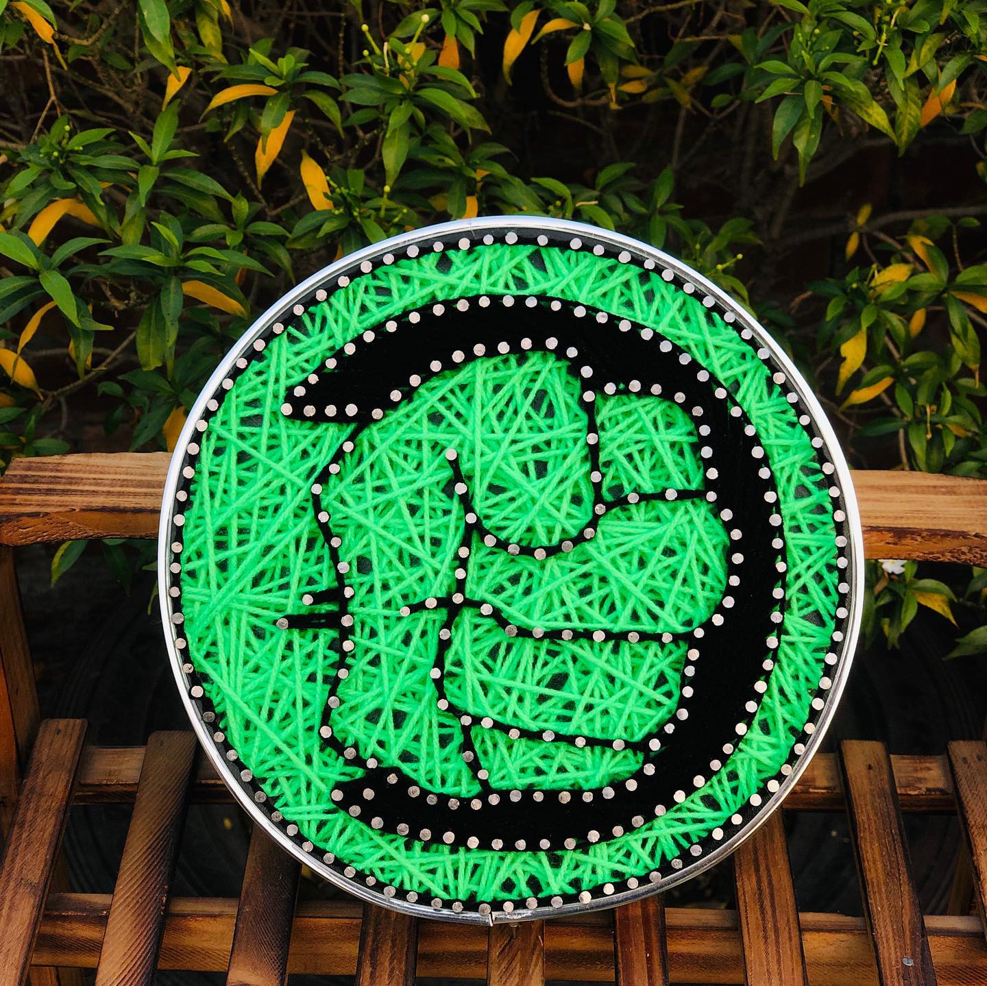 The Incredible Hulk string art — custom string art Pakistan handmade by Woody Strings Lahore Pakistan