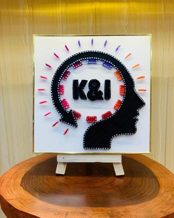 Introducing our latest creation a beautiful 10-inch customized st... — custom string art Pakistan handmade by Woody Strings L