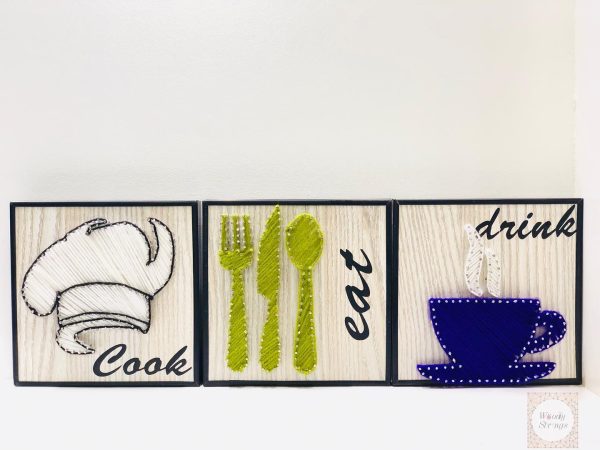 A kitchen is the heart of the home — custom string art Pakistan handmade by Woody Strings Lahore Pakistan