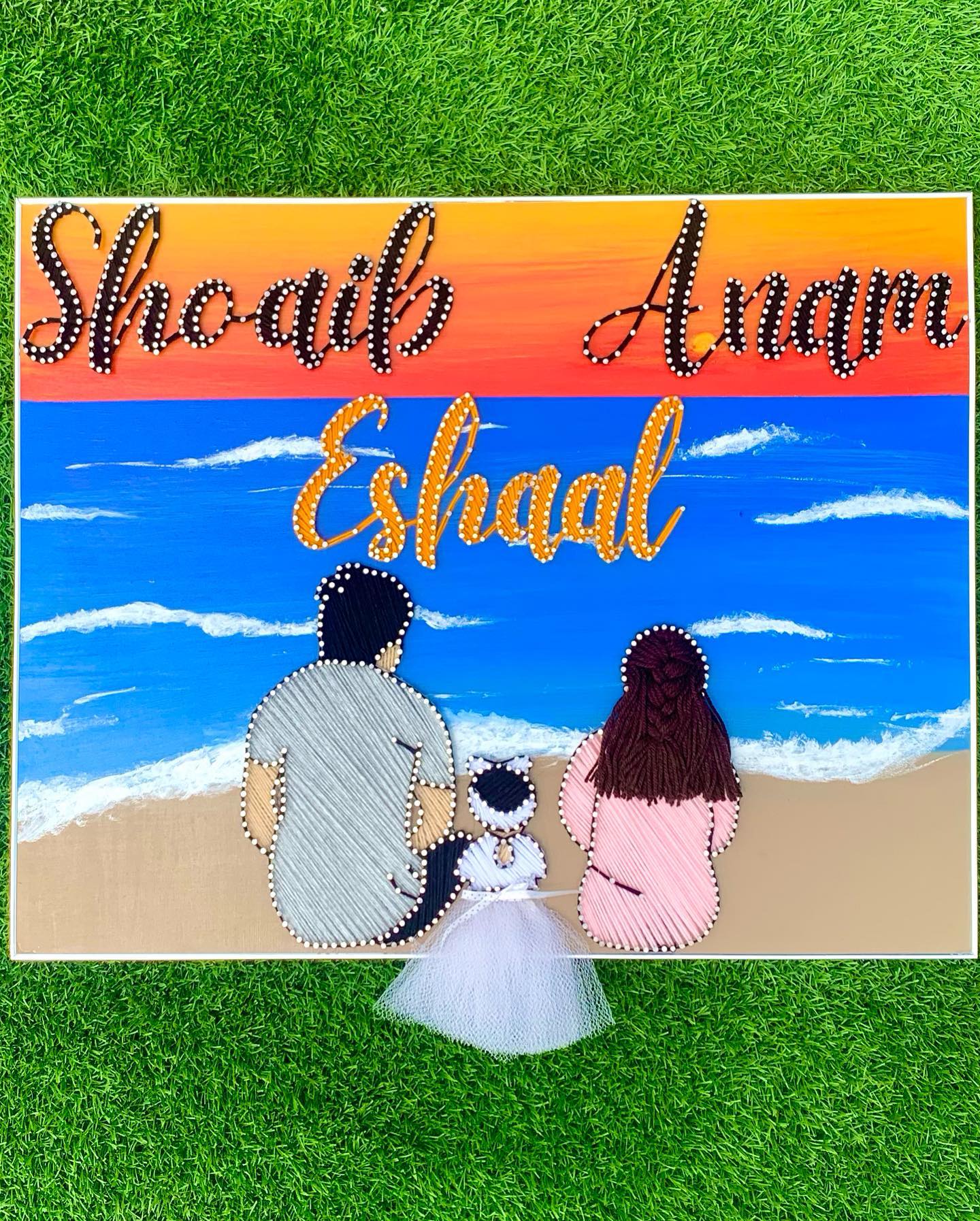 Life is too short so dont hesitate to express your love to your f... — custom string art Pakistan handmade by Woody Strings L