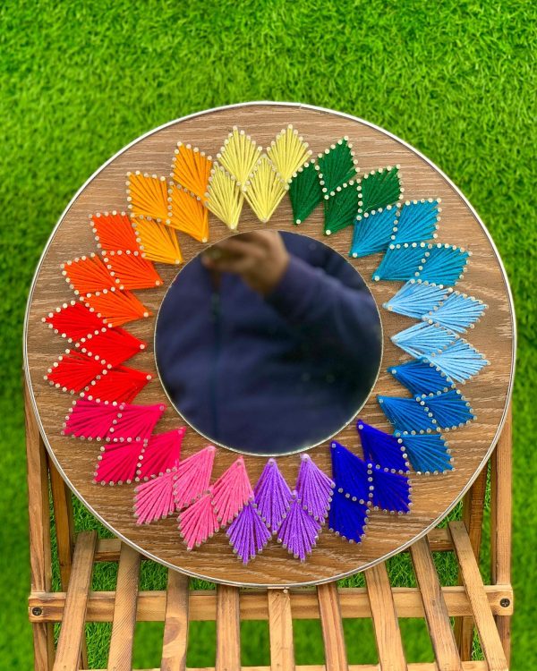 Mirror mirror on the wall — custom string art Pakistan handmade by Woody Strings Lahore Pakistan