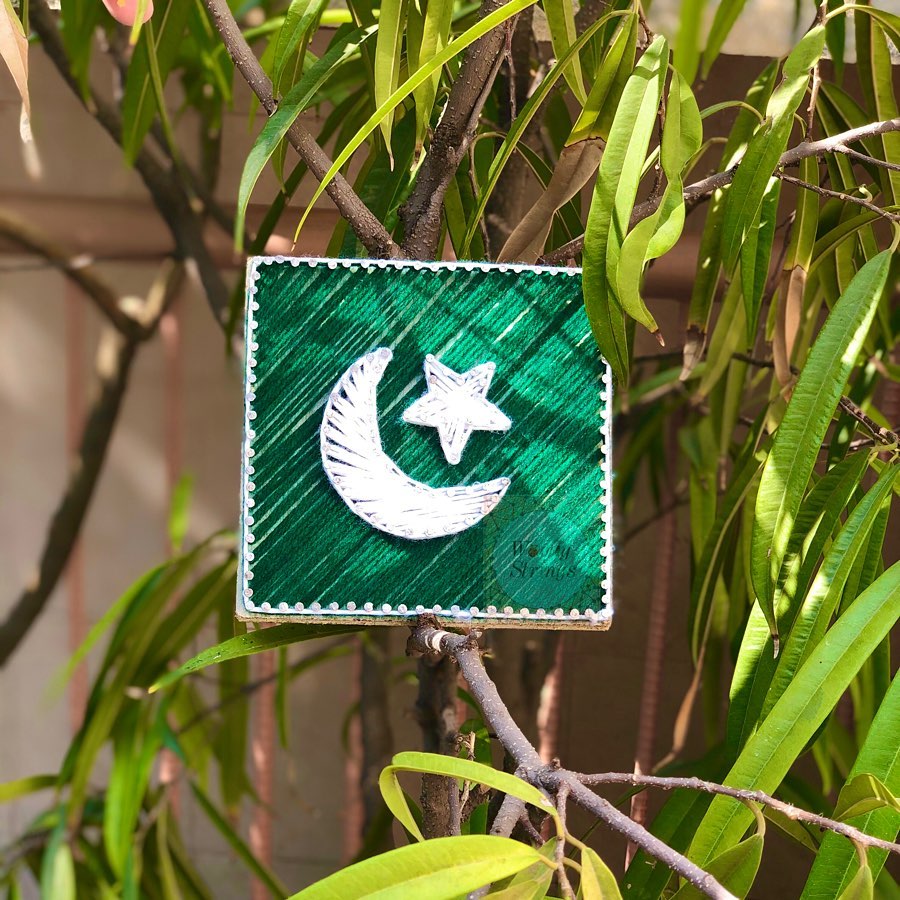 Nothing is as good as living in a free and independent state but ... — string art Pakistan handmade by Woody Strings Lahore P
