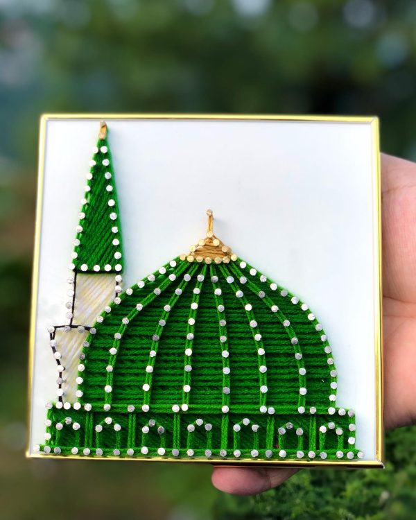 Roza-e-Rasoolsaw string art — islamic string art handmade by Woody Strings Lahore Pakistan