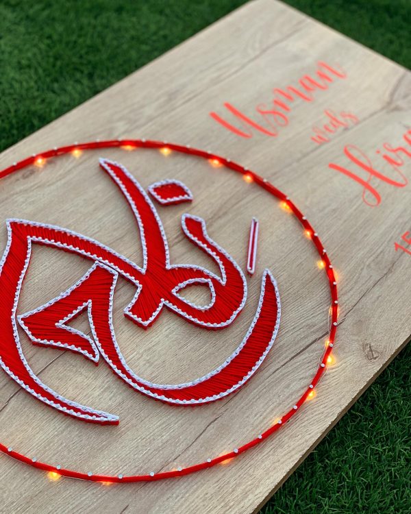 Stay tuned for the final look — string art Pakistan handmade by Woody Strings Lahore Pakistan