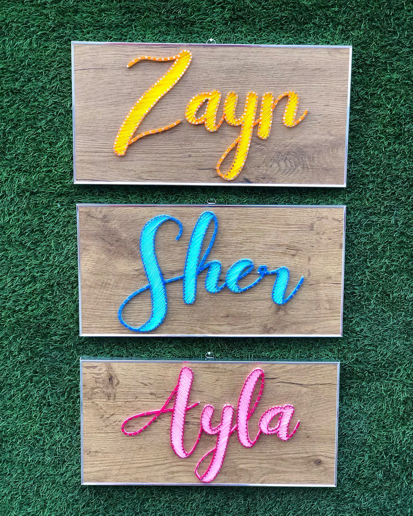 Swipe to the last slide to see my chat with the original Scary Am... — handmade string art Pakistan | Woody Strings