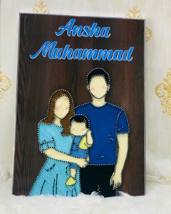 We take pride in making lifes happiest moments unforgettable thro... — custom string art Pakistan handmade by Woody Strings L