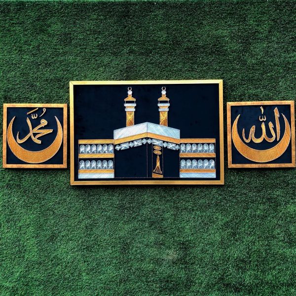 The most graceful string art masterpieces of the Kaaba and the sa... — handmade string art Pakistan | Woody Strings