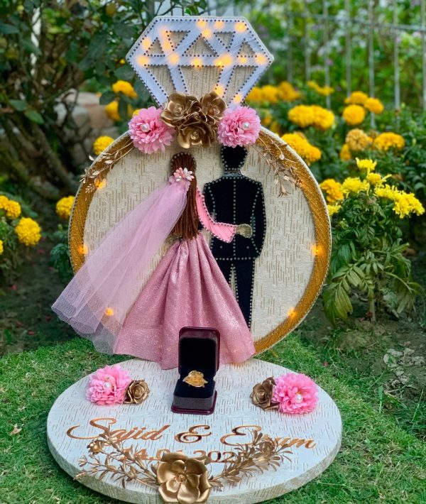 The most magical ring plate youve ever seen handmade with love gl... — handmade string art Pakistan | Woody Strings