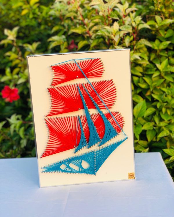 The Ship — custom string art Pakistan handmade by Woody Strings Lahore Pakistan