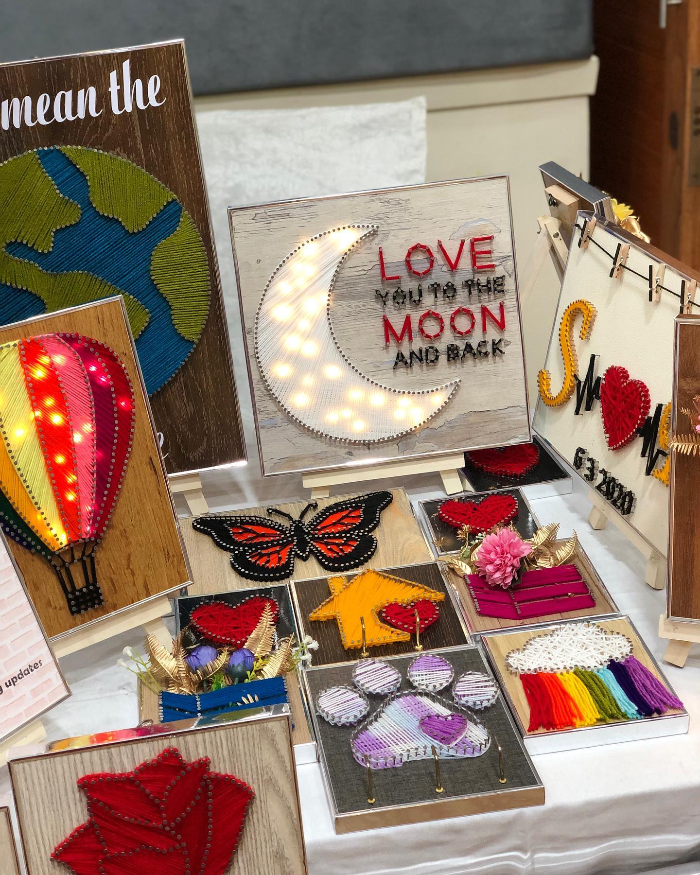 Throwback to our amazing collection displayed at — string art Pakistan handmade by Woody Strings Lahore Pakistan