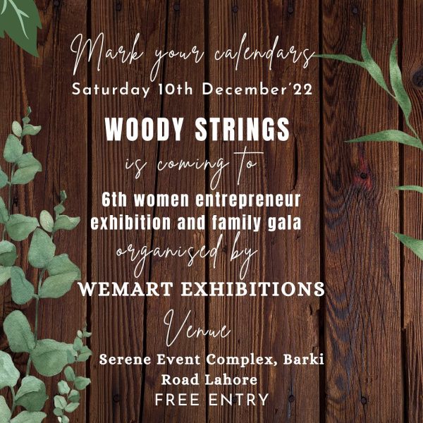 Visit our pop up at 6th women entrepreneur exhibition and family ... — custom string art Pakistan handmade by Woody Strings L