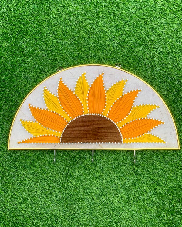 Why have those boring keyholders when you can have the sunflower ... — home decor string art handmade by Woody Strings Lahore