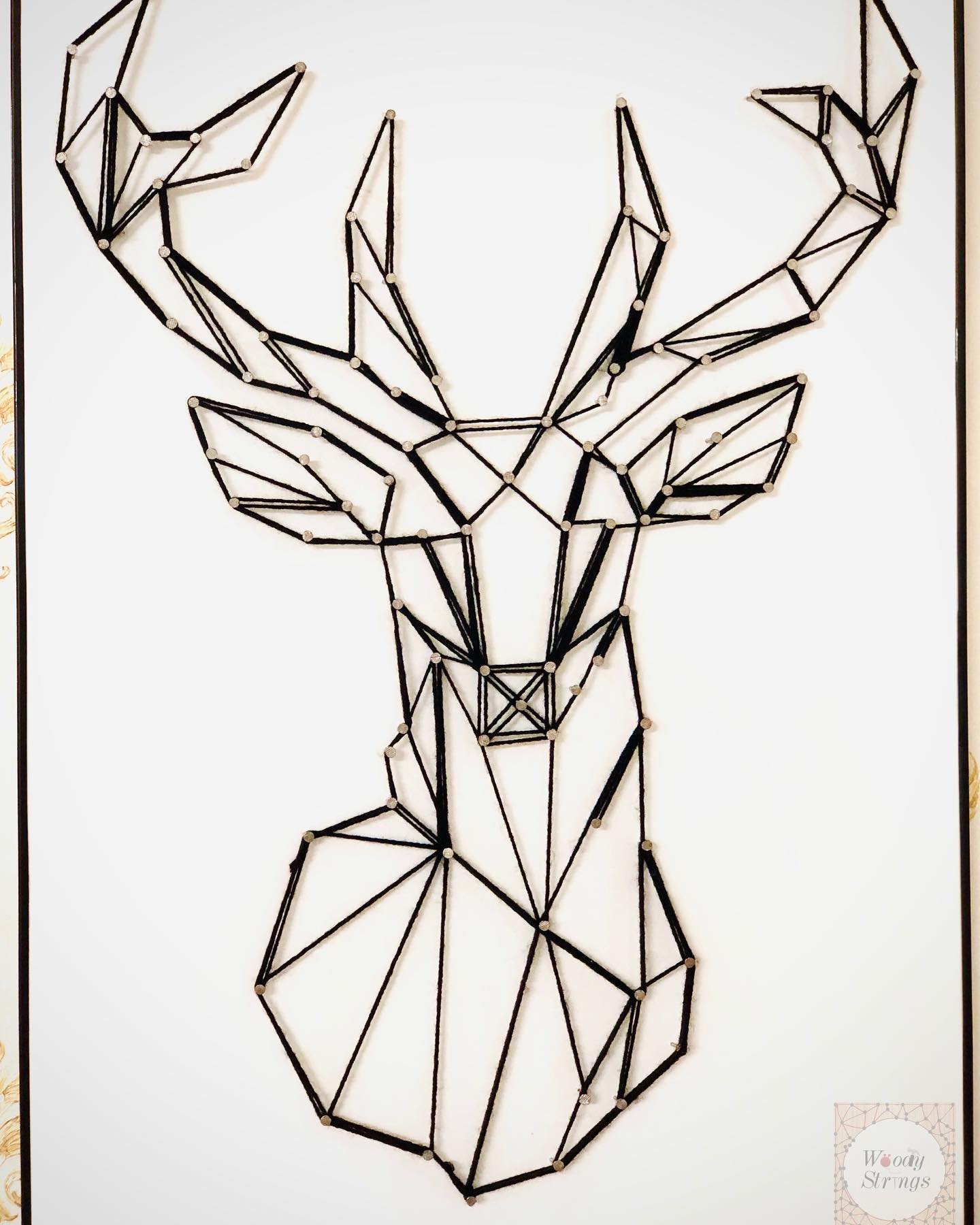 The wild nature — custom string art Pakistan handmade by Woody Strings Lahore Pakistan