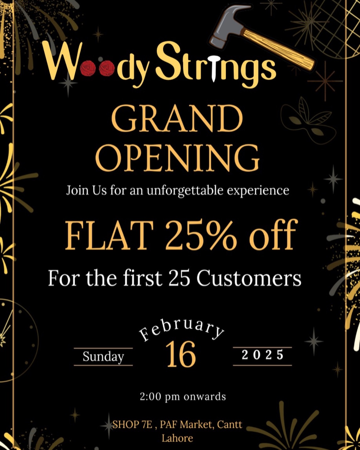 Woody Strings First Outlet A Dream Come True — handmade string art Pakistan | Woody Strings
